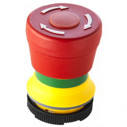 1.30.273.001/2300, Actuator Emergency stop pushbutton, red lens Mushroom Form / 22 mm Re, RAFI