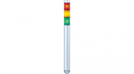 MP-302-RYG, Stacking Beacon, Floor Mount, Red/Orange/Green, MP, 24VAC/DC, Silver, PATLITE