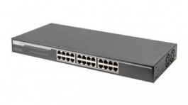 DN-80113, 19" Network Switch 24x 10/100/1000 Unmanaged, DIGITUS