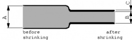 DERAY-H 1/2 BLACK (1 STK.= 10 [10 шт], Термоусадочная муфта черный 12.7 mmx6.4 mmx0.25 m уп-ку=10 ST, DSG-CANUSA