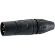 AX4MB-AU XLR, Cable plug 4 AX Soldering Connection Black
