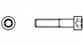 MC6S M3X8H [100 шт], Screw with M-thread, hex M3 8 mm, BOSSARD
