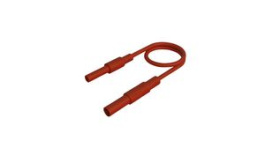 934045101, Test Lead, Nickel-Plated Brass, 500mm, Red, Hirschmann