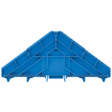 BZT PRV16 BL 35X7.5 Marker holder Levels = 16, Connections = 32, 105.9 x 10.2 x 225 mm blue