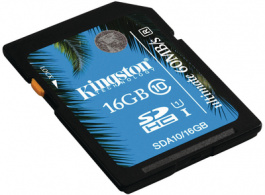 SDA10/16GB, SDHC card 16 GB, Kingston