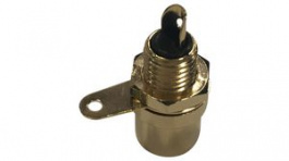 RND 205-00987, Socket RCA Panel Connector, Black, RND Connect