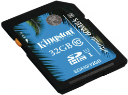 SDA10/32GB, SDHC card 32 GB, Kingston