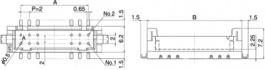 DF11CZ-12DP-2V(27), Pin header, straight, SMD 2x6P, Hirose