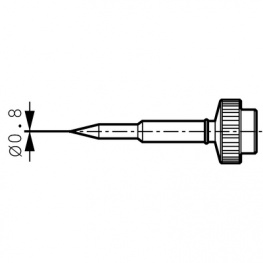 612UDLF, Soldering tip Pencil point, Ersa
