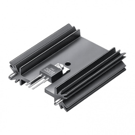 SK 409/ 25,4/ STS, Радиатор: штампованный; TO220,TO3P; черный; L:25,4мм; W:45мм, Fischer Elektronik