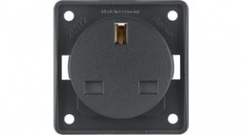 962622505, Wall Outlet INTEGRO 1x UK Type G (BS1363) Socket Flush Mount 13A 250V Anthracite, Berker