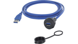 1310-1019-02, Кабель / адаптер; гнездо USB A, вилка USB A; 1310; V: USB 3.0, Encitech Connectors