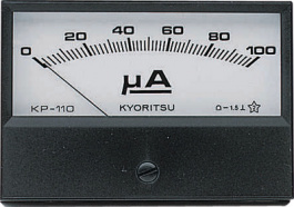 KP-110F 1MA DC, Analogue Display 110.5 x 77 mm 0...1 mADC, Fujita Electric