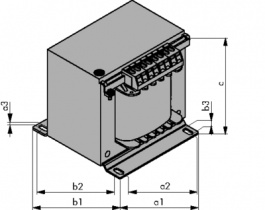 ELT 230/80 230VAC 2.4A, One-phase fan transformers 230VAC, SBA-Trafo Tech