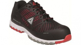 DSPORSPNR43, Sports Styling Safety Trainer Size=43 Black / Red, Delta Plus