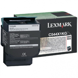 C544X1KG, High Capacity Toner, Black, high capacity 6000, Lexmark