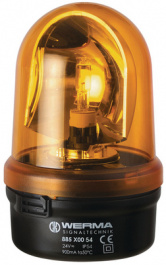 88530075, Rotating Mirror Lamp, 24 VAC/VDC, Halogen, WERMA Signaltechnik