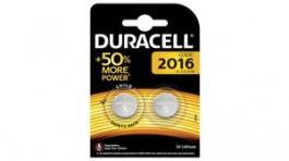 DL2016 [2 шт], Lithium Coin Cell Battery 3V 75mAh, Duracell
