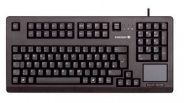 G80-11900LTMEU-2, Keyboard with Built-In 1000dpi Touchpad, Touchboard, US English with €, QWERTY, PS/2, Cable, Cherry