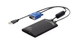 NOTECONS01, KVM Console to USB 2.0 Portable Laptop Crash Cart Adapter, StarTech