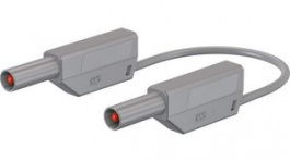 28.0125-10028, Safety Test Lead 1m Grey 1kV Nickel-Plated, Staubli (former Multi-Contact )