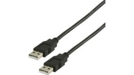 CCGB60000BK20, USB 2.0 Cable USB A Plug - USB A Plug 2m Black, Nedis (HQ)