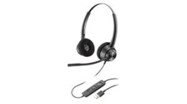 214570-01, Headset, EncorePro 300, Stereo, On-Ear, 6.8kHz, USB, Black, Poly