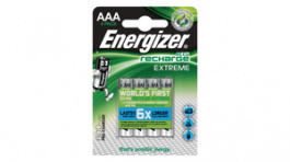 EXTREME AAA 800MAH 4P [4 шт], NiMH rechargeable battery AAA 1.2 V 800 mAh, Energizer