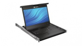 LRA185KMM8D-205, 8-Port 18.5" LCD Rack Mount KVM Console with Cables, DE, Vertiv