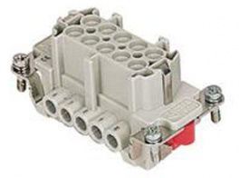 CMEF 03 TX, CME, 3 poles + earth, female insert, with female contacts, silver plated, ILME