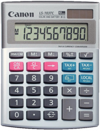 LS-103TC, Desktop calculator, CANON