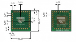 RE935-02E, Prototyping board FR4 Epoxide + chem. Au, Roth Elektronik