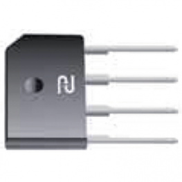 TS4B07G, Bridge rectifier 1000 V 4 A SIL, Taiwan Semiconductor