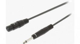 SWOP15120E50, XLR Stereo Cable 5 m Dark Grey, Sweex