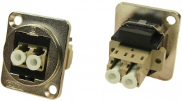 CP30214M, Fiber Optic Connector in XLR Housing 2 x LC Duplex MM FT nickel-plated, Cliff