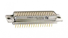 F50S1G1, Socket D-Sub Connector, DD-50, Through Hole, FCT