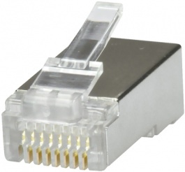 PRS-8830 [10 шт], RJ45 connector 10-pack Cat.5e shielded, Maxxtro