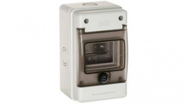 1304 R/W, Distribution Board Enclosure 4 Elements 200x120x115mm Light Grey Polystyrene/Pol, WISKA LTD