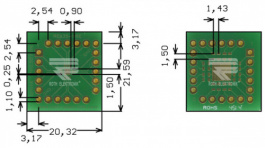 RE935-06E, Prototyping board FR4 Epoxide + chem. Au, Roth Elektronik