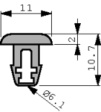 TC-121-TB [100 шт] Cable tie mount 2.4...4.8 mm PU=100 ST