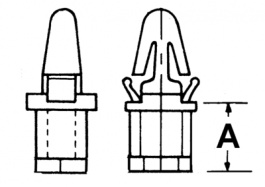 CS-13 [100 шт], Spacer bolt 12.7 mm PU=100 ST, Kai Suh Suh (KSS)