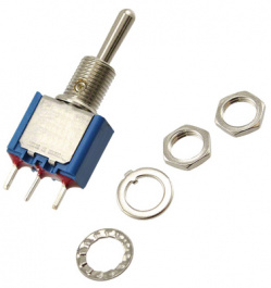 5239AB, Miniature Toggle Switch Standard Lever, Vertical PCB Mountin, APEM