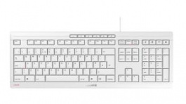 JK-8500EU-0, Stream Keyboard, SX, EU US English with €/QWERTY, USB, Light Grey, Cherry