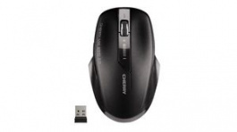 JW-T0320, Ergonomic Mouse USB Nano Receptor/Wireless (2.4 GHz) 2400dpi Black, Cherry
