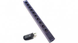 RND 465-00222, PDU, 10 x Type T23, Black, Plug T23, RND Connect