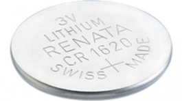 CR1620.IB, Button cell battery,&nbsp;&nbsp;Lithium Manganese Dioxide, 3 V, 68 mAh, Renata