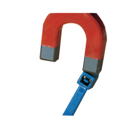 MCT50L-PA66MP-BU-C1 [100 шт], Metal Content Cable Tie, 390 mm x 4.6 mm, Blue, HellermannTyton