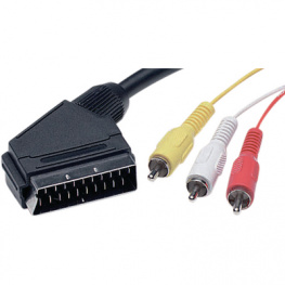SC52D-0,7M/BK-R, Video cable 0.7 m Black, ELFA производитель
