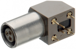 EPG.1B.303.HLN, Device socket, B-series 3-pin Poles 3 6 A 300 VAC/VDC, LEMO