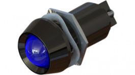 671-066-75, LED Indicator, blue, 209 mcd, 110 VAC/DC, Marl